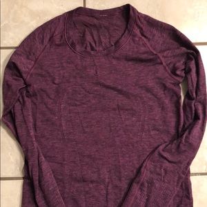 Lululemon long sleeve swiftly plum